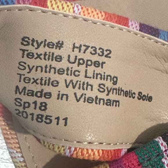 J. Crew Cora Multicolored Criss Cross Slide Sandal - Picture 10 of 10